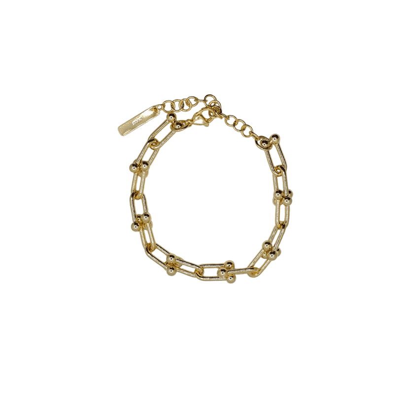 gold link bracelet top 