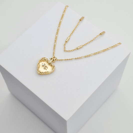 Layered Heart Necklace